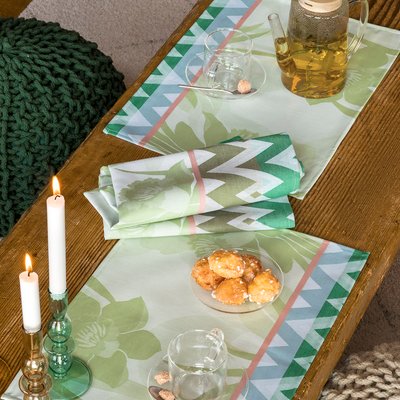 Lot de 2 sets de table enduit en Coton, LA VIE EN VOSGES ENDUIT LE JACQUARD FRANCAIS