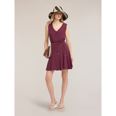 Robe évasée avec ceinture tressée MOTIVI