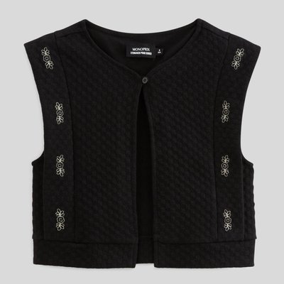 Veste sans manches brodée MONOPRIX