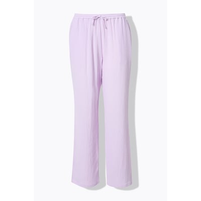 Pantalon à enfiler Rose en mousseline. Jambe ULLA POPKEN