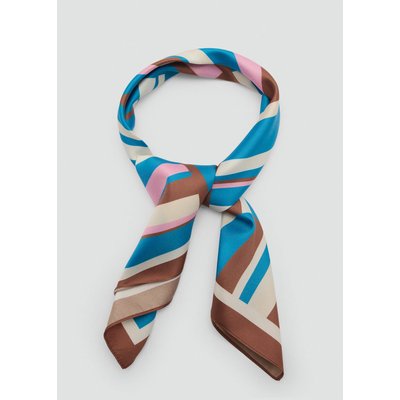 Foulard à rayures abstraites MANGO