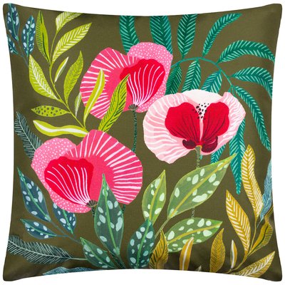 House Of Bloom Poppy Outdoor Filled Cushion 43x43cm WYLDER