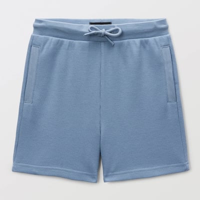 Short élastiquée en nid d'abeille uni en coton BIO GOTS MONOPRIX