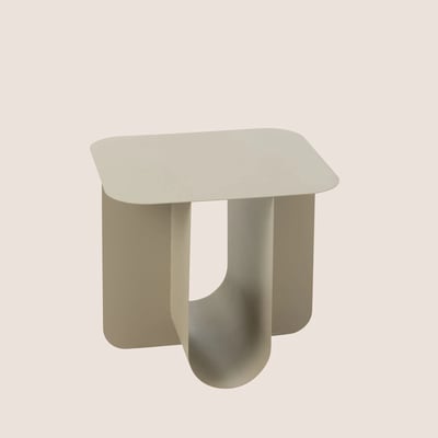 Table basse rectangulaire design en métal - CRYSAL HELLIN, DEPUIS 1862