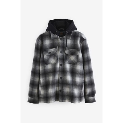 Veste-chemise aux carreaux et capuche NEXT