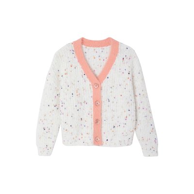Gilet col V maille fantaisie VERTBAUDET
