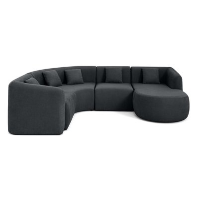 Canapé d'Angle droit en Tissu 5 places - IKARE LISA DESIGN