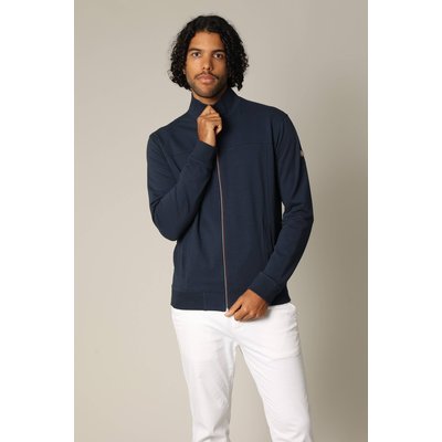 Sweat homme coupe classique avec col montant zippé POWER DEELUXE