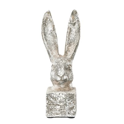 24cm Hare Cement Statue SO'HOME