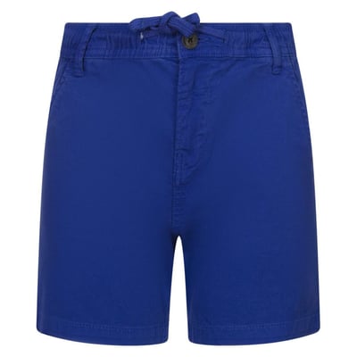 Short Chino en coton bleu électrique uni avec une coupe droite TEDDY SMITH
