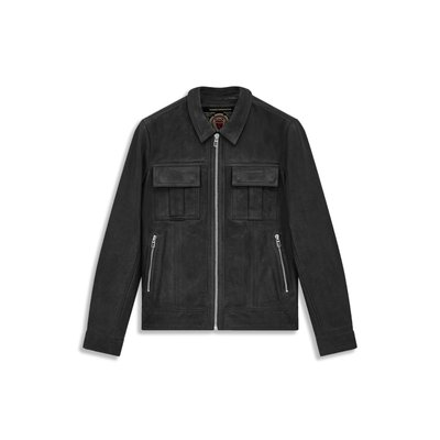BLOUSON   EN CUIR CRISTO VINTAGE REDSKINS