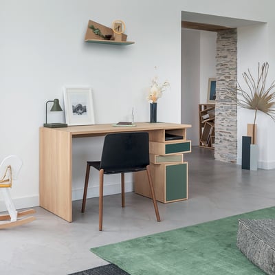Bureau Empil en chêne massif DRUGEOT MANUFACTURE