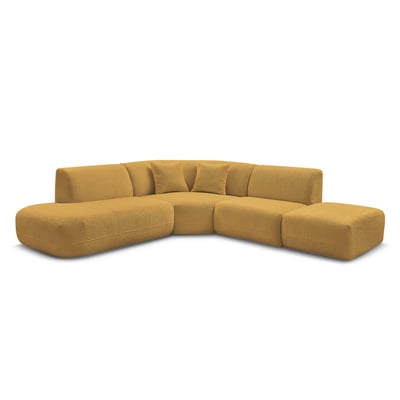 Canapé modulable 6 places en tissu chenille, ANDA BOBOCHIC