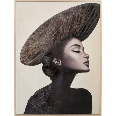 Tableau portrait de femme profil droite, AESTHETIC KARE DESIGN