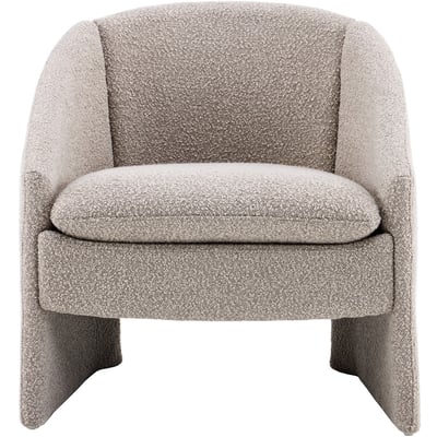 fauteuil arrondi en tissu bouclé - AMI HOMIFAB