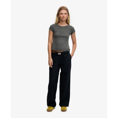 Pantalon en coton élastique SUPERDRY