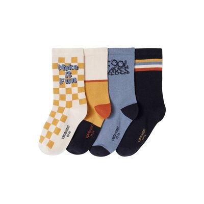 Lot de 4 paires de chaussettes "vintage" VERTBAUDET