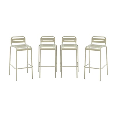 Chaise haute de jardin acier 69cm (lot de 4) AMÉLIA SWEEEK