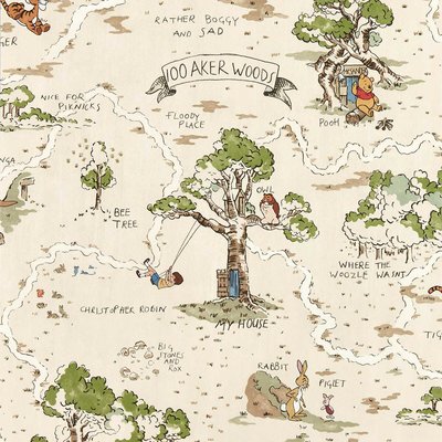 Hundred Acre Wood Cashew Wallpaper SANDERSON X DISNEY