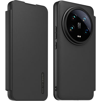 Etui Xiaomi 14 Ultra premium noir + dragonne MADE FOR XIAOMI