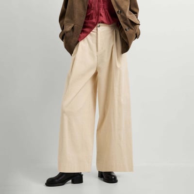 Pantalon En Velours Côtelé Coupe Large PEPE JEANS