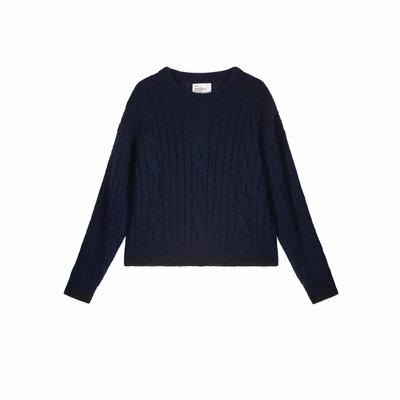 Moove Cable Knit Jumper with Crew Neck LEON & HARPER