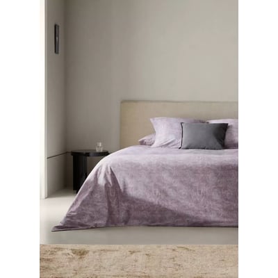 Housse de couette percale de coton 200 fils imprimé fleur décorative lit 150/160 cm MANGO HOME