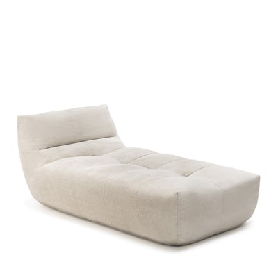 Chauffeuse lounge compressée 1 place en tissu- ALBA DRAWER