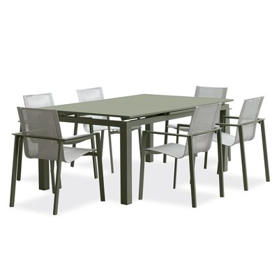 Ensemble repas en aluminium MIAMI DCB GARDEN