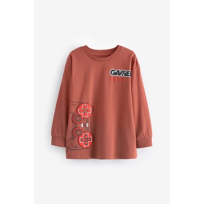 T-shirt à manches longues imprimé graphique NEXT