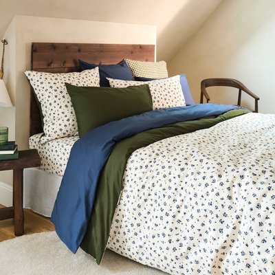 Housse de couette coton Neo Kaki myrtille NEO CARRE BLANC