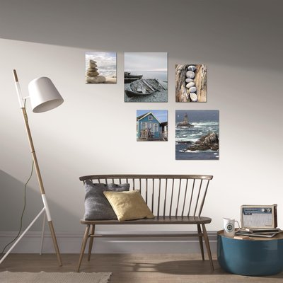Set de 5 toiles Imprimées Plage ART FOR THE HOME