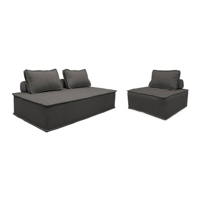 Ensemble chauffeuses pour canapé modulable 3 places tissu capitonné DAO SWEEEK