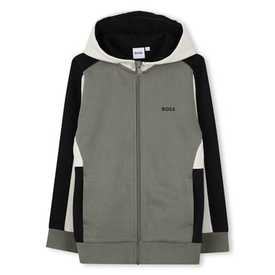 Cardigan con cappuccio BOSS KIDSWEAR