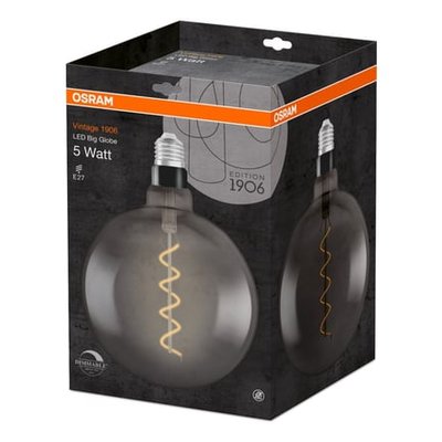 Ampoule Led Globe Ø200 Fumé E27 5w=28 Chaud Dimmable OSRAM