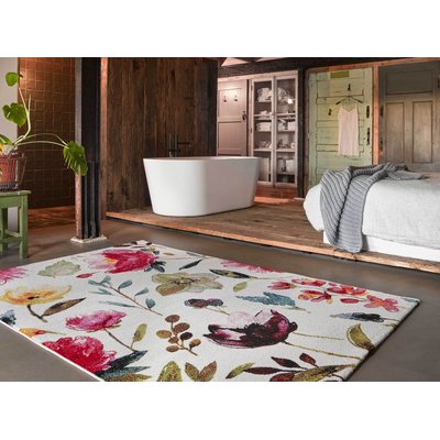 Tapis velours ras à motif floral , SUMMER BREEZE WECON HOME