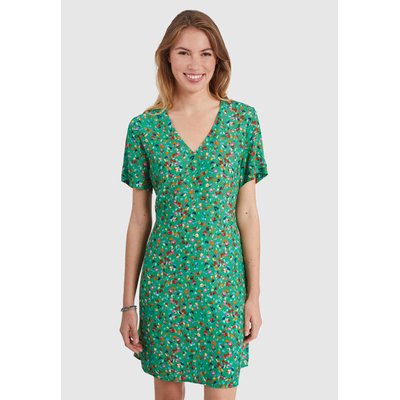 Robe prairie imprimé tachiste floral ICODE