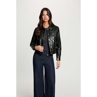 Blouson en simili, intérieur ouatiné MORGAN