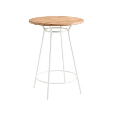 Table haute de jardin aluminium et teck, Chassagne LA REDOUTE INTERIEURS