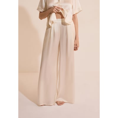 Pantalon de pyjama large en soie PEARLY ETAM