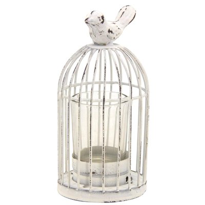 Photophore cage en métal laqué vieilli AUBRY GASPARD