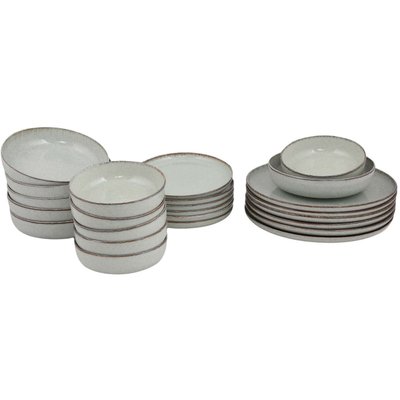 Service de table en porcelaine Point 24 pièces Cannelle HANAH HOME