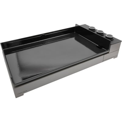 Plancha gaz Premium Acier 75 NG noir gris 3 brûleurs à poser, 73.2x40.9 cm FORGE ADOUR
