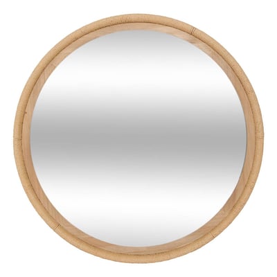 Miroir rond cadre effet corde tressée LAIA ATMOSPHERA