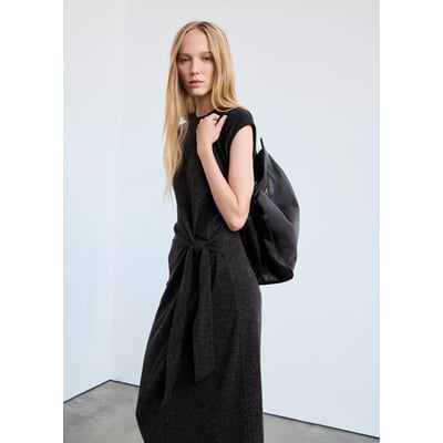 Robe maille nœud MANGO