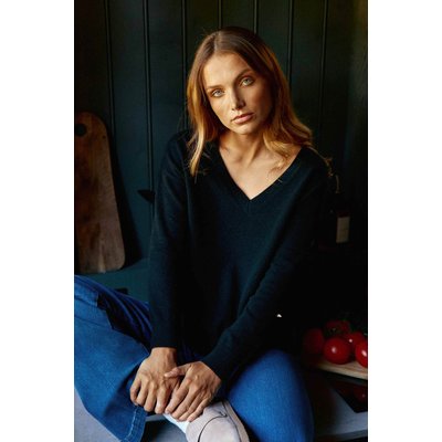 Pull col V fine maille MELYA LA PETITE ETOILE