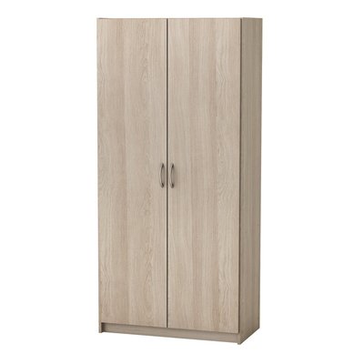 Armoire 2 Portes 5 Étagères L79,7 cm décor bois - Multifonction CALICOSY
