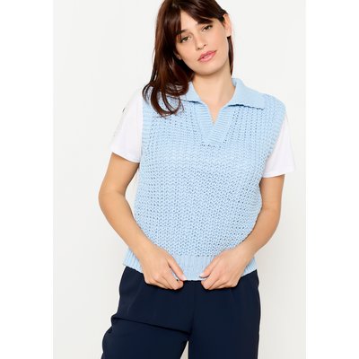 Débardeur col polo en maille LOLALIZA