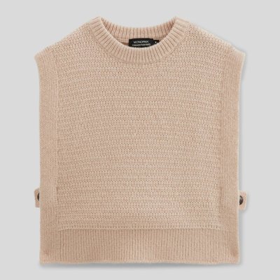 Cape unie en maille MONOPRIX