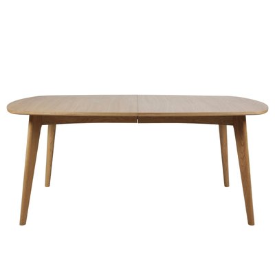 Table à manger ovale en bois + 2 allonges 8/12 places L180/270 - MARTINE HELLIN, DEPUIS 1862